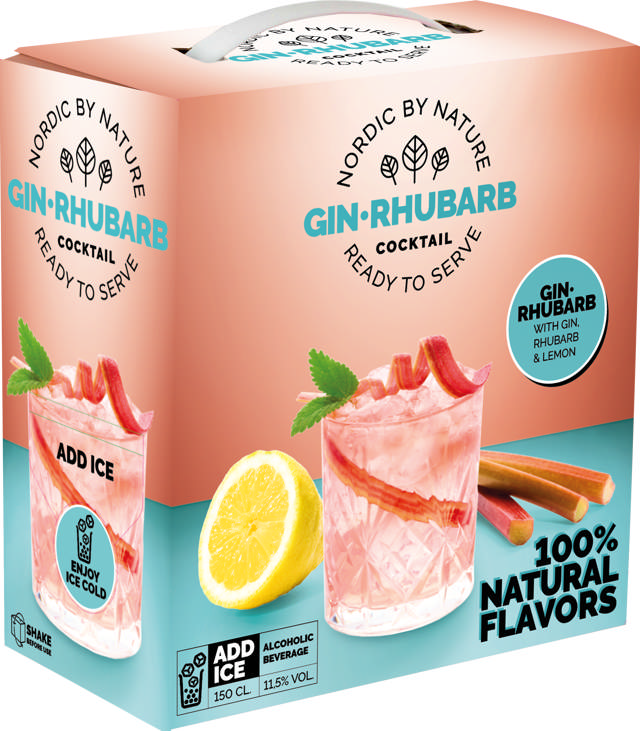Nordic By Nature Gin Rhubarb Cocktail (BiB)