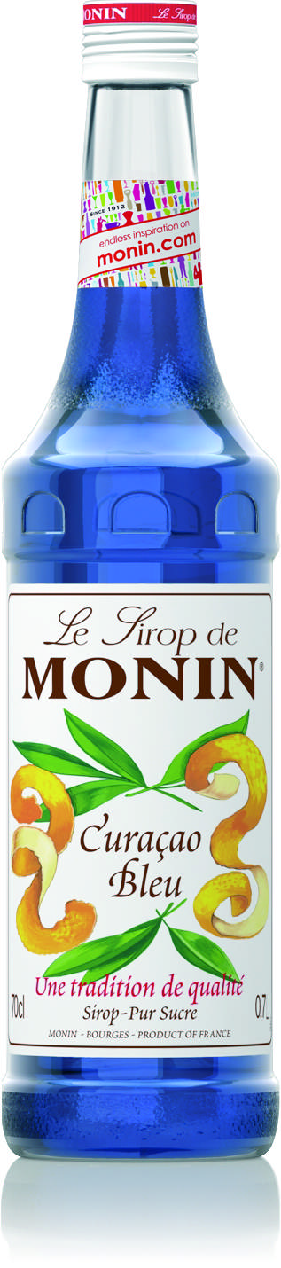Monin Syrup Curacao Blue / Curacao Blå (+pant)