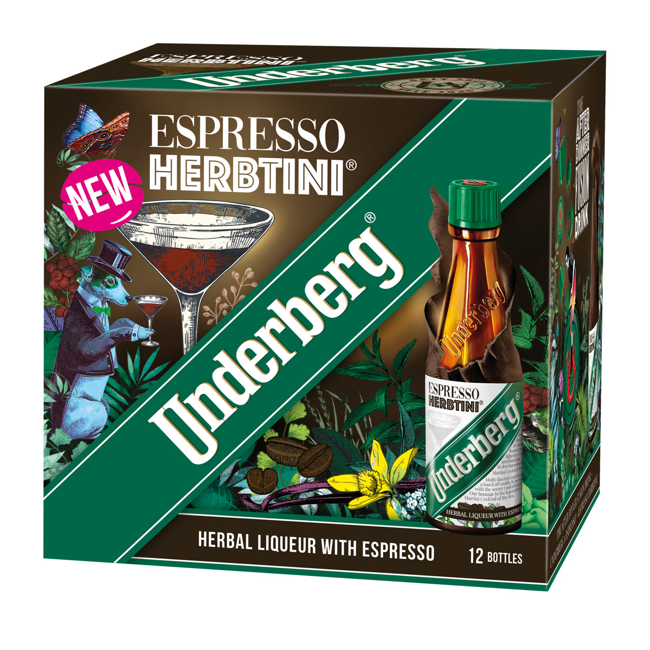 Underberg Espresso Herbtini Bitter (12x2cl/pk)