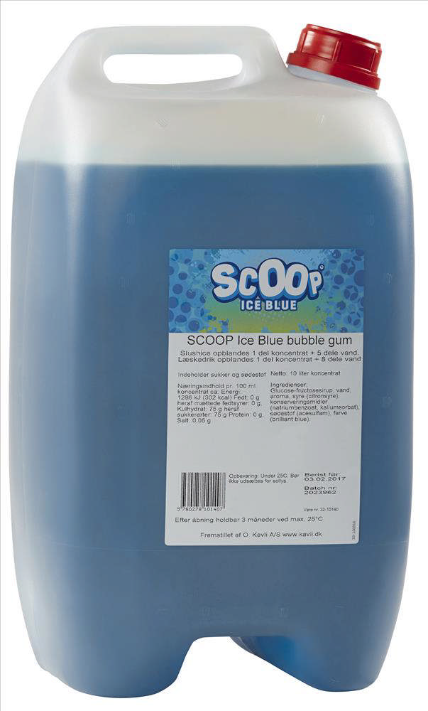Scoop Slushice Koncentrat Ice Blue, 10L