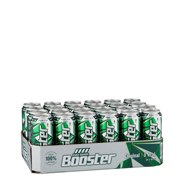 Faxe Kondi Booster, Original 0 kal (24x50cl +pant)