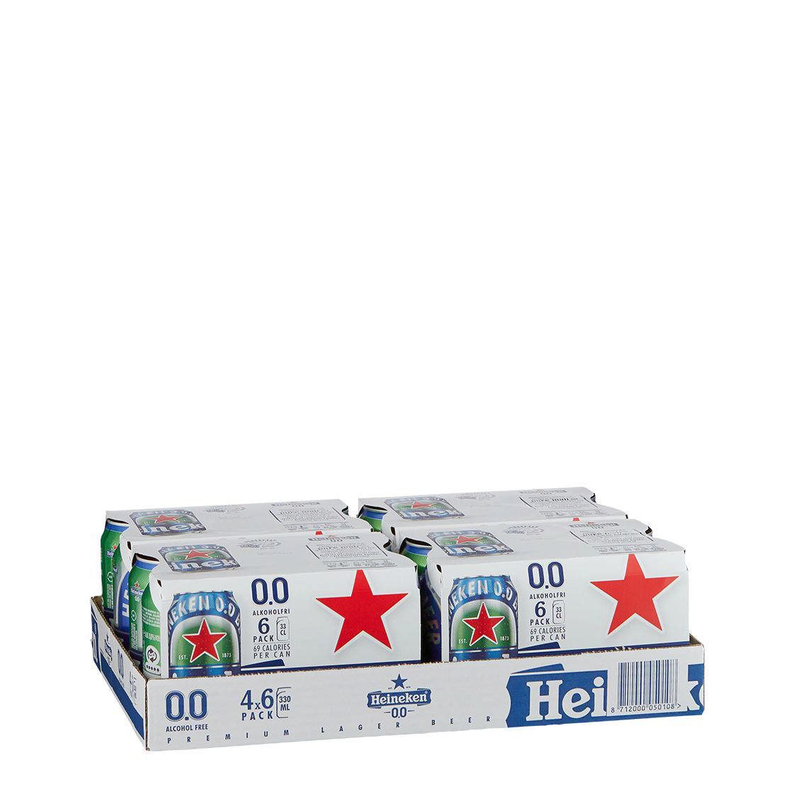 Heineken 0,0%, Dåse (24x33cl +pant)