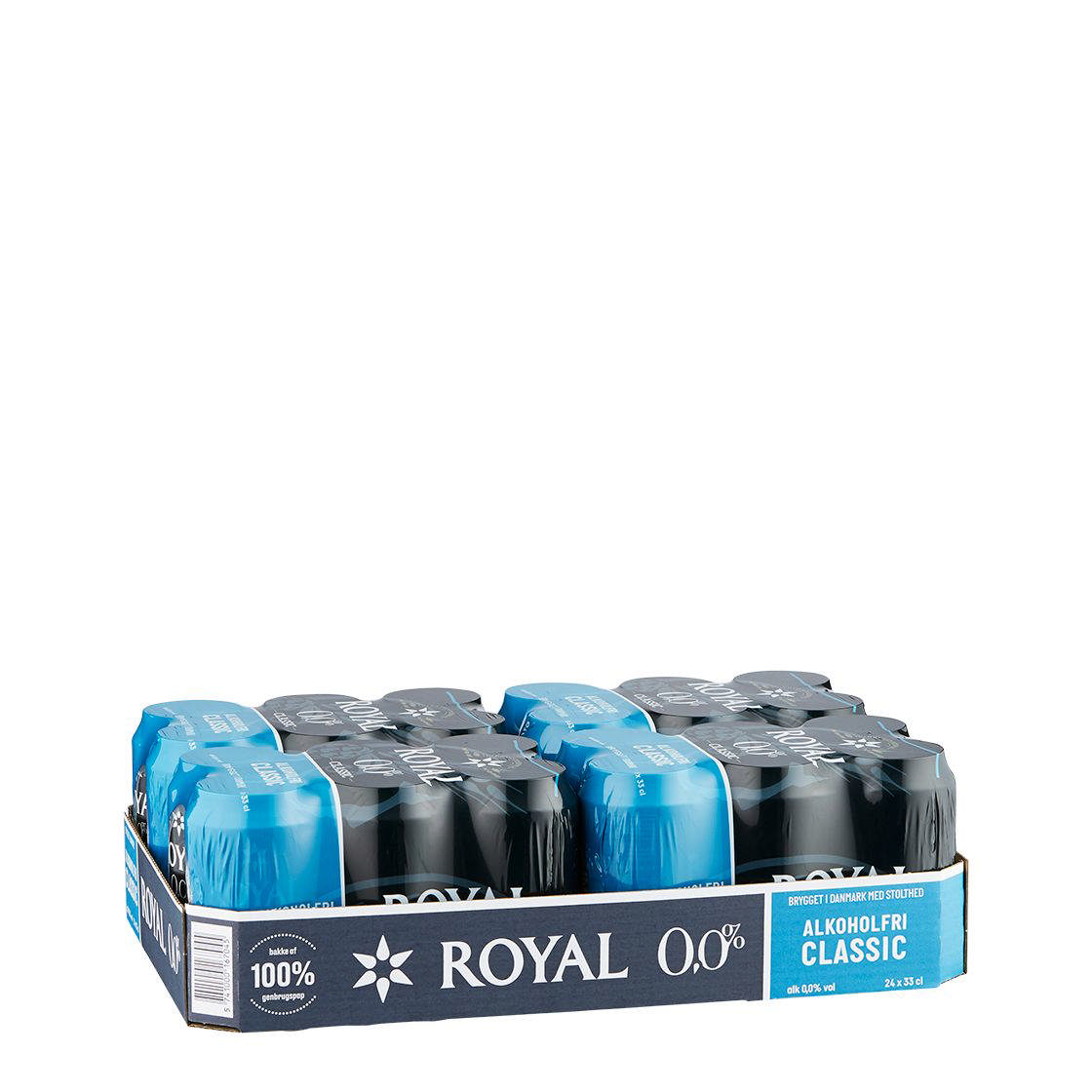 Royal Classic 0,0%, Dåse (24x33cl +pant)