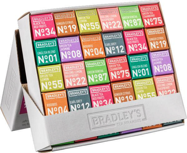 Bradley's Assorted Tea Box, FT (30 stk. á 8g)