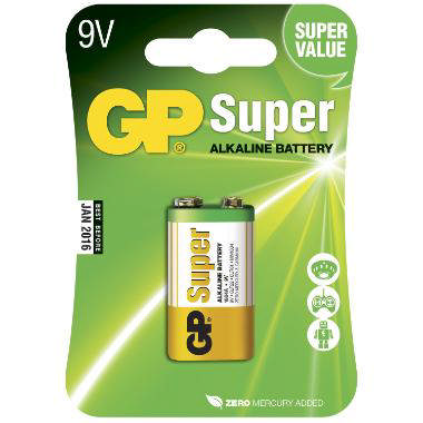 Batteri 9V, Premium Alkaline (1 stk/pk)