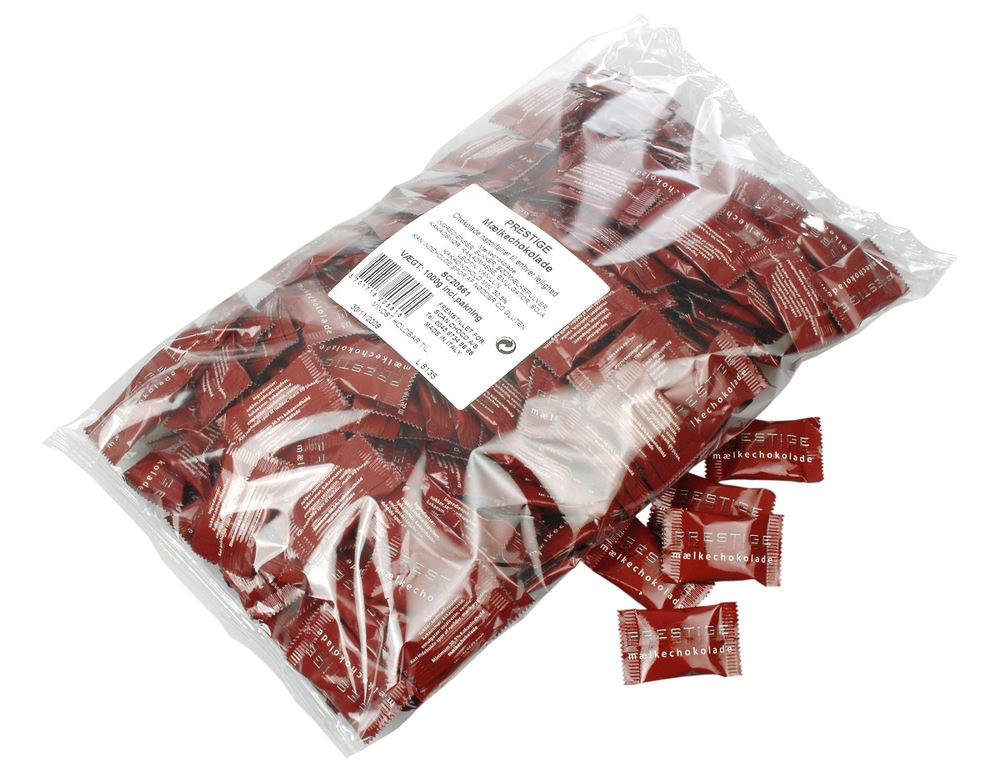 Mælkechokolade, Prestige (250 stk/ps) 1 kg.