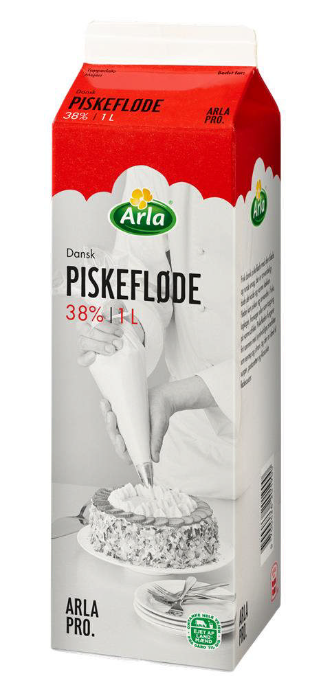 Piskefløde, Arla Pro 38%, 1L ØKO