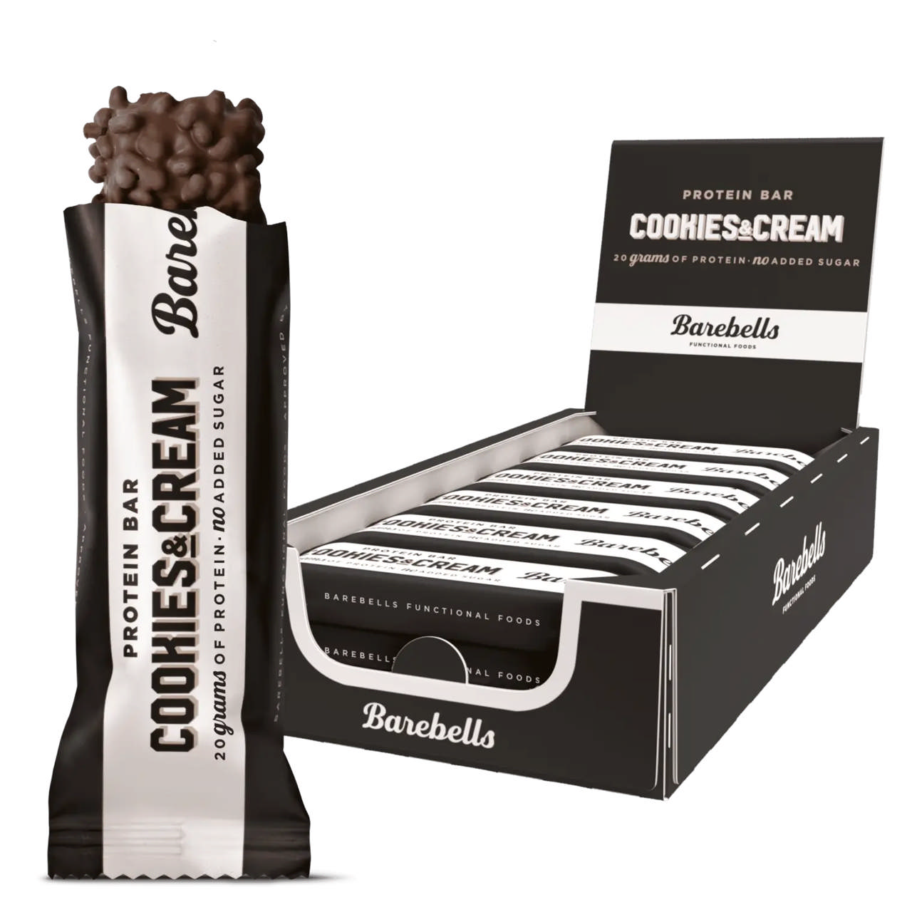 Barebells Proteinbar, Cookies & Cream (12x55g)