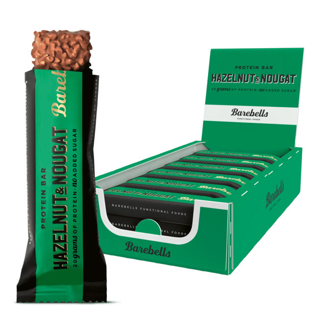 Barebells Proteinbar, Hazelnut & Nougat (12x55g)
